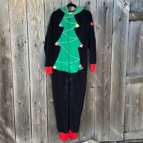 Tipsy Elves Christmas Tree Toss Game Jumpsuit - Picture 3 of 15